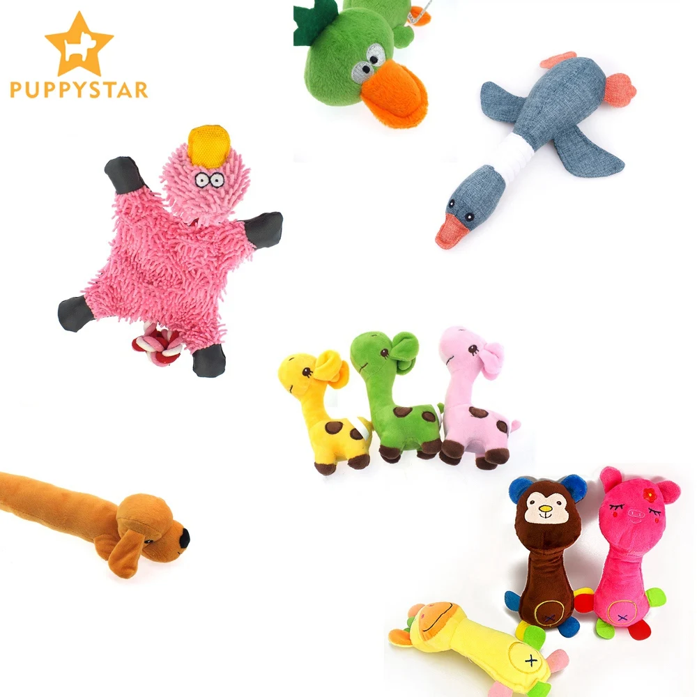 

Squeaky Dog Toy For Large Small Dogs Interactive Pet Puppy Toys For Dogs Cats Plush Dog Squeaker Chew Treat Toy Game XX0001