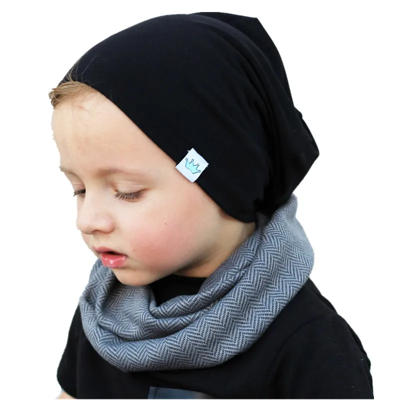 

solid 15 color plus size for baby 1-10 years children hats spring summer autumn boys girls caps kids cotton beanies wear wraps