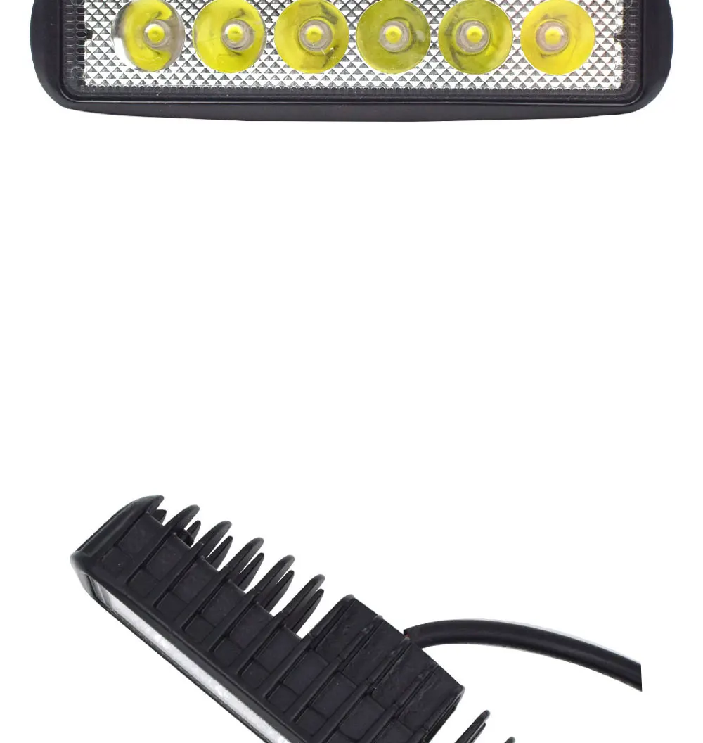 12V 24V Auto LED Light 18W Car Work Lamp Boat Vehicle Top Head Bulb 2000LM IP67 Waterproof Flood Beam Lighting Spot Lights (2)
