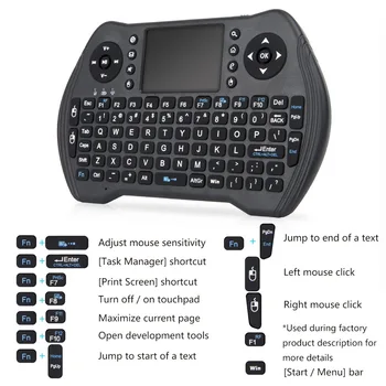 

Rainbow Backlit MT08 Wireless Keyboard 2.4G Touchpad Backlight Android TV Box