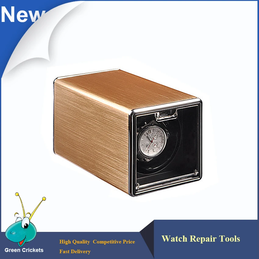 

2017 Latest Golden Shell Automatic Watch Winder box,Ultra Quiet Motor 4 Modes Watch Winder