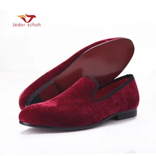 Классические Стильные бархатные лоферы; Мужские модельные туфли; туфли из натуральной кожи на плоской подошве; большие размеры; US6-14;