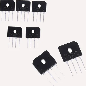 

5Pcs GBU808 800V 8A Single Phases Diode Bridge Rectifier Ic Chip 3*0.5*3.8cm/1.18"*0.19"*1.50"