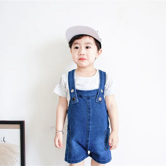 Aliexpress.com : Buy Boy Overalls denim shorts 2018 New Summer Toddler ...