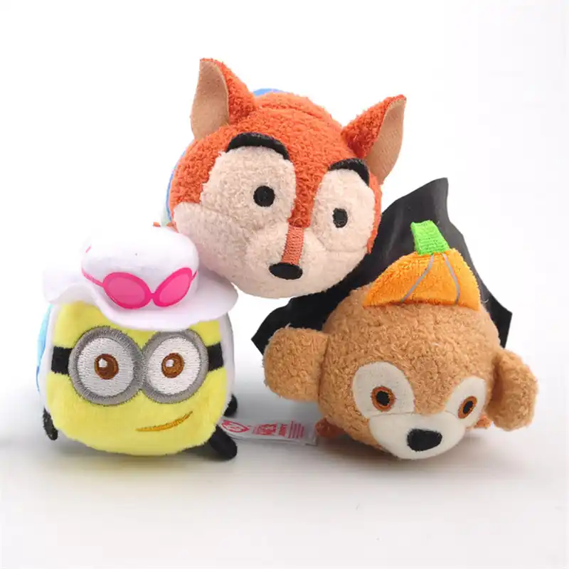 Mini Anime Kartun Tupai Rubah Mainan Kecil Mode Film Kartun Hewan