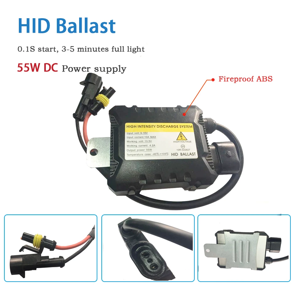 DC 55W Hid Xenon Kit H1 H3 H4 H8 H7 H11 9005 9006 9007 H13 автомобильный светильник источник 3000K 4300k 6000k 8000k