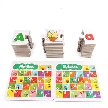 

New Arrival 2018 Hot Sale Case Matching Alphabet Cognitive Puzzle For Early English Teaching for Baby Educational Gifts