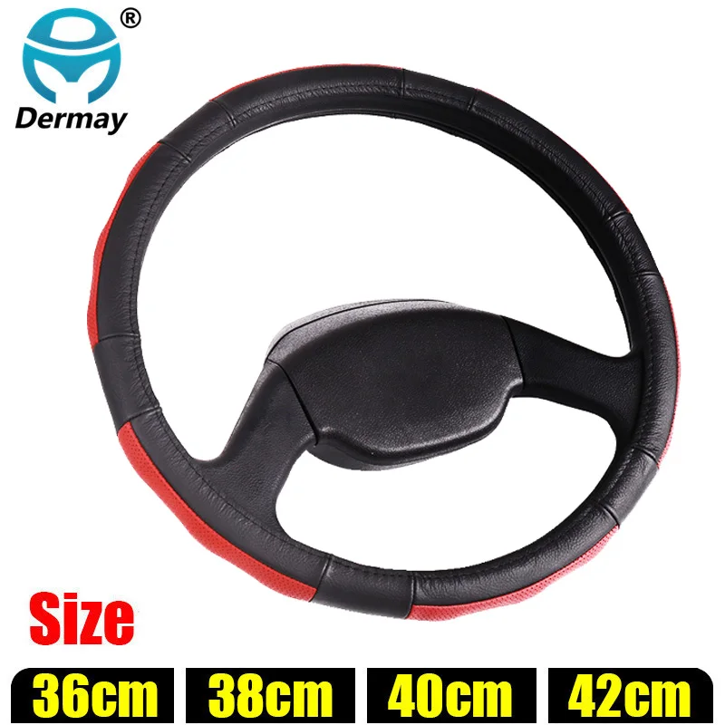 Buy Genuine Leather Steering Wheel Covers for Car Bus