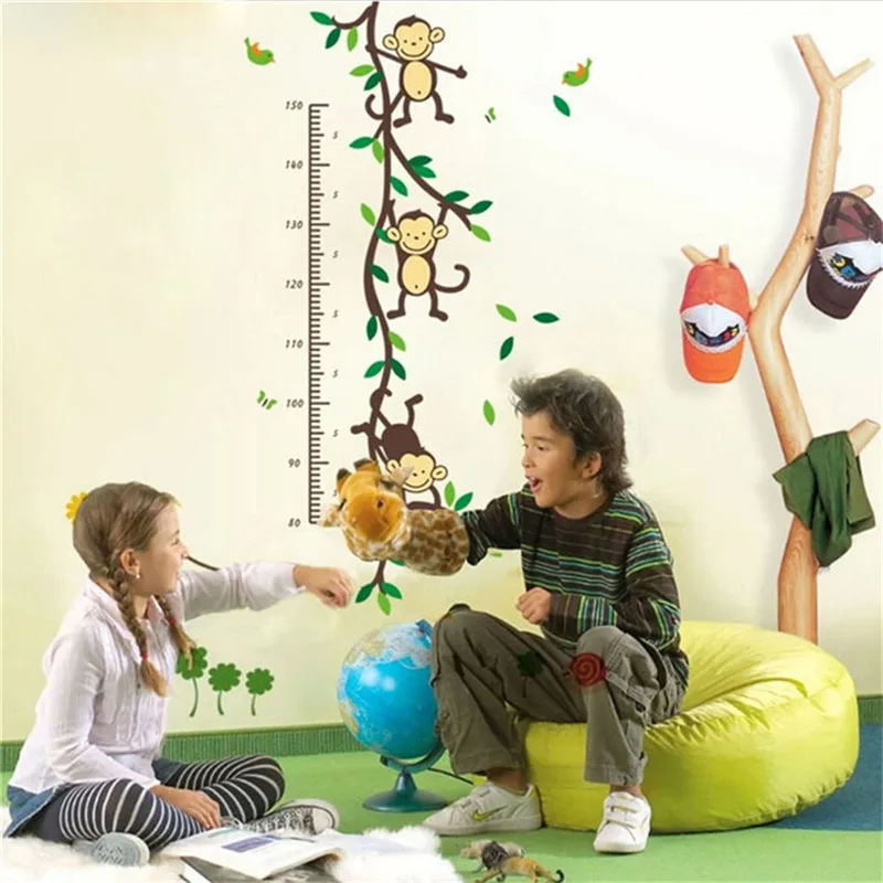 

80-150cm Height Chart Measurement Sticker For Baby Child Height Growth Ruler