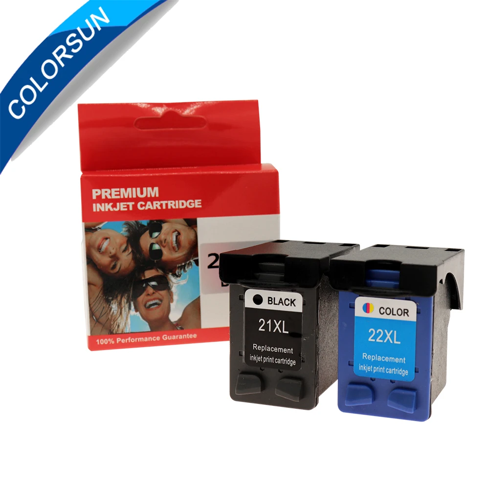 

2pc ink cartridge Replacement For hp 21 HP21 for HP 21xl Deskjet F380 F2180 F2280 F4180 F4100 F2100 F2200 F300
