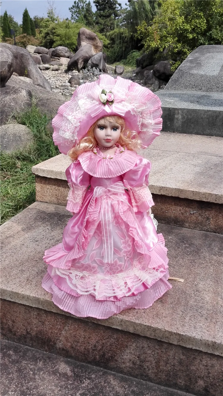 Горячая Распродажа 41 см Европейский Стиль Виктория стиль Россия керамическая Классическая кукла благородная фарфоровая кукла настольная украшение подарок на день рождения
