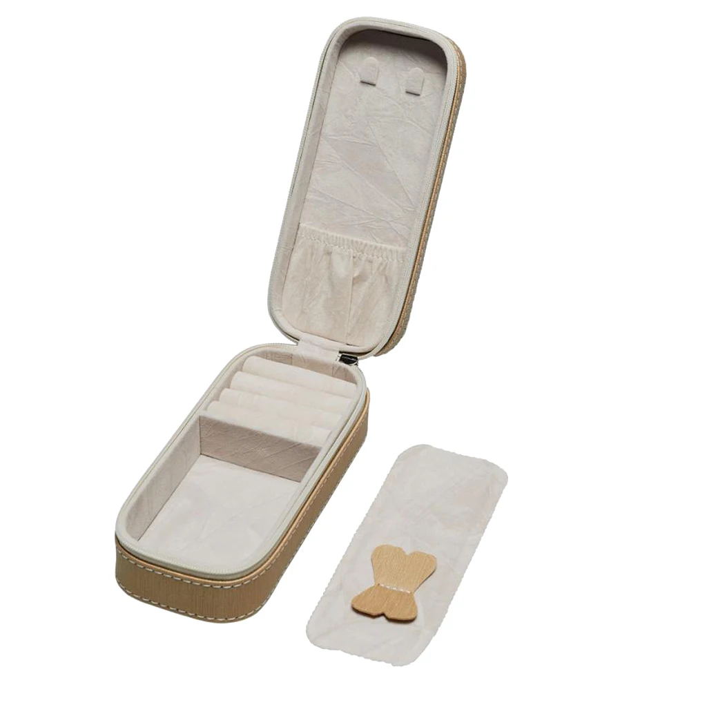 

Zipper Travel PU Lether Jewelry Storage Cases Jewellery Organizer Bag Carrying Cases for Necklace Earrings Rings Bracelet Holder