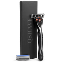 Qshave, Черный Человек-паук, ручная бритва, бритва для мужчин, может дизайн, название, подходит для Quattro titanium(1 шт. ручка, 2 шт. X5 лезвие
