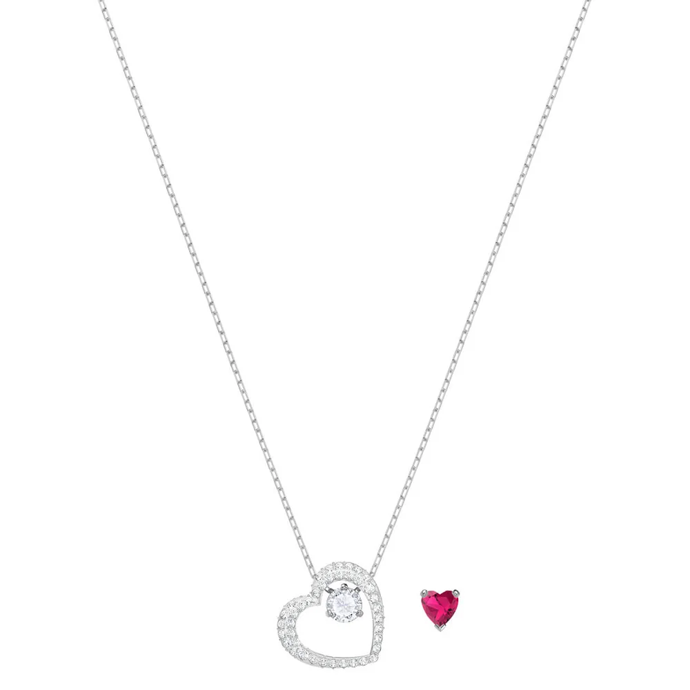 

SWA RO 2019 Hearts and Hearts Changeable Model New Clavicle Pendant Necklace Women Jewelry Luxury Gift Free Shipping 5365987