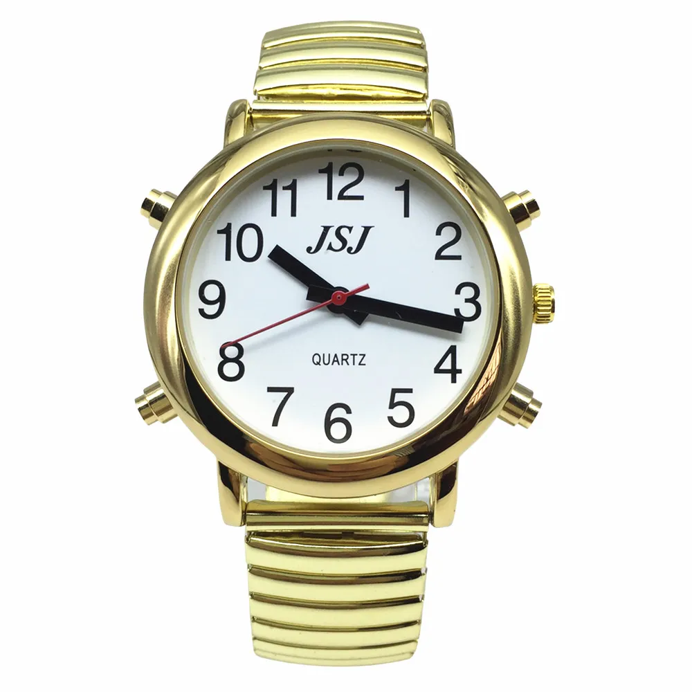 Spanish Talking Watch with Alarm, White Dial, Only One button