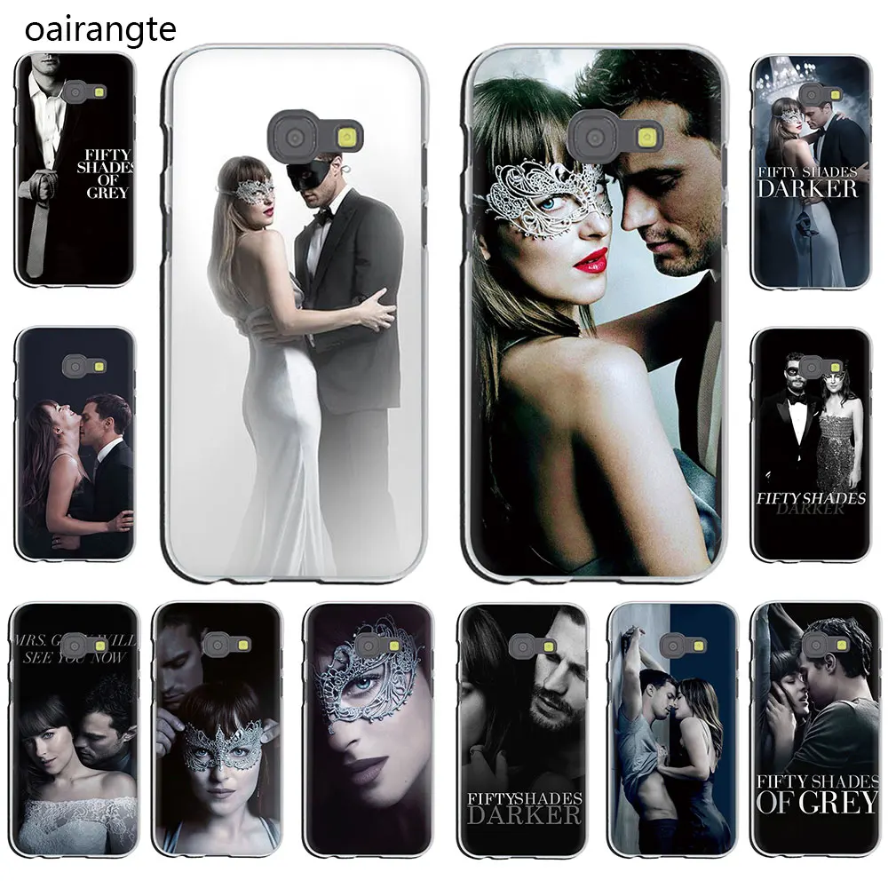 Жесткий серый чехол для телефона Fifty Shades 2015 2016 Galaxy J7 J6 J5 J3 J2 J1 полузавернутый Samsung J