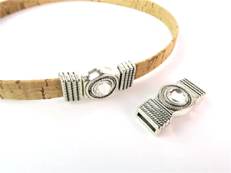 Mb cork 10pcs Leather Supplies Clasp bracelet