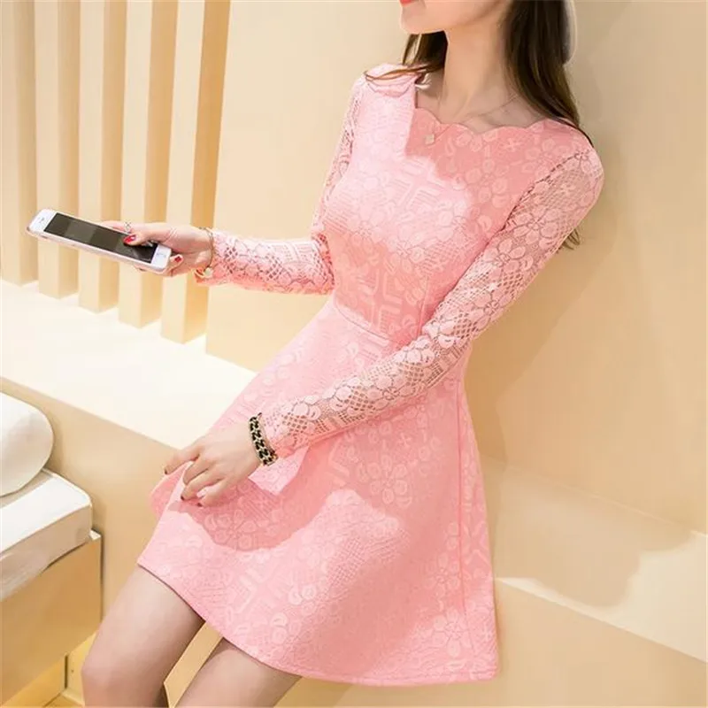 long lace dress casual