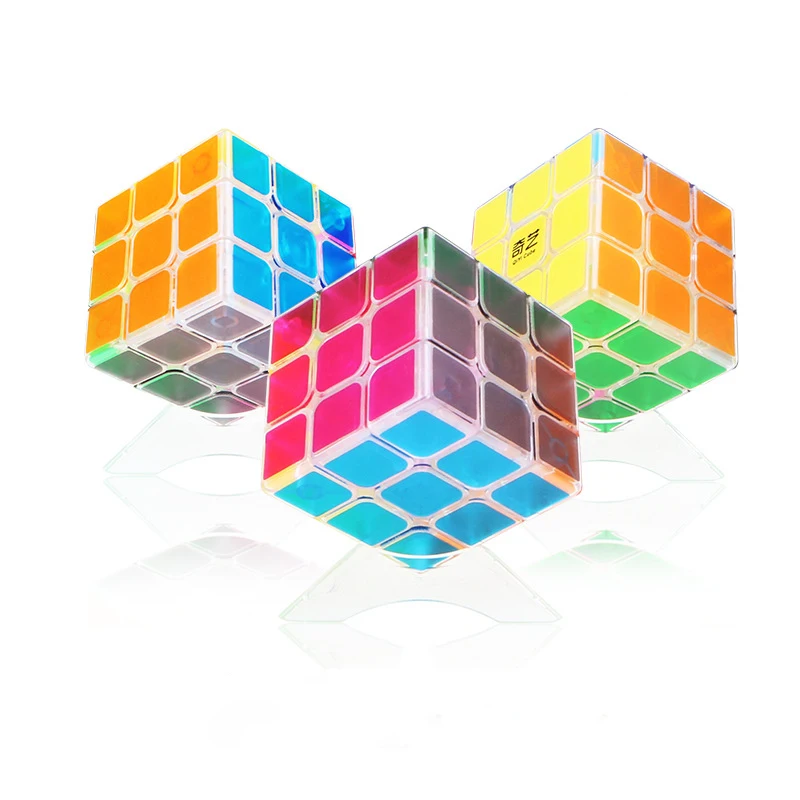 

QiYi MoFangGe QiHang Sail 6.0cm Stickerless Magic cube Professional Speed Transparent Puzzle cube Toys For Children Gifts