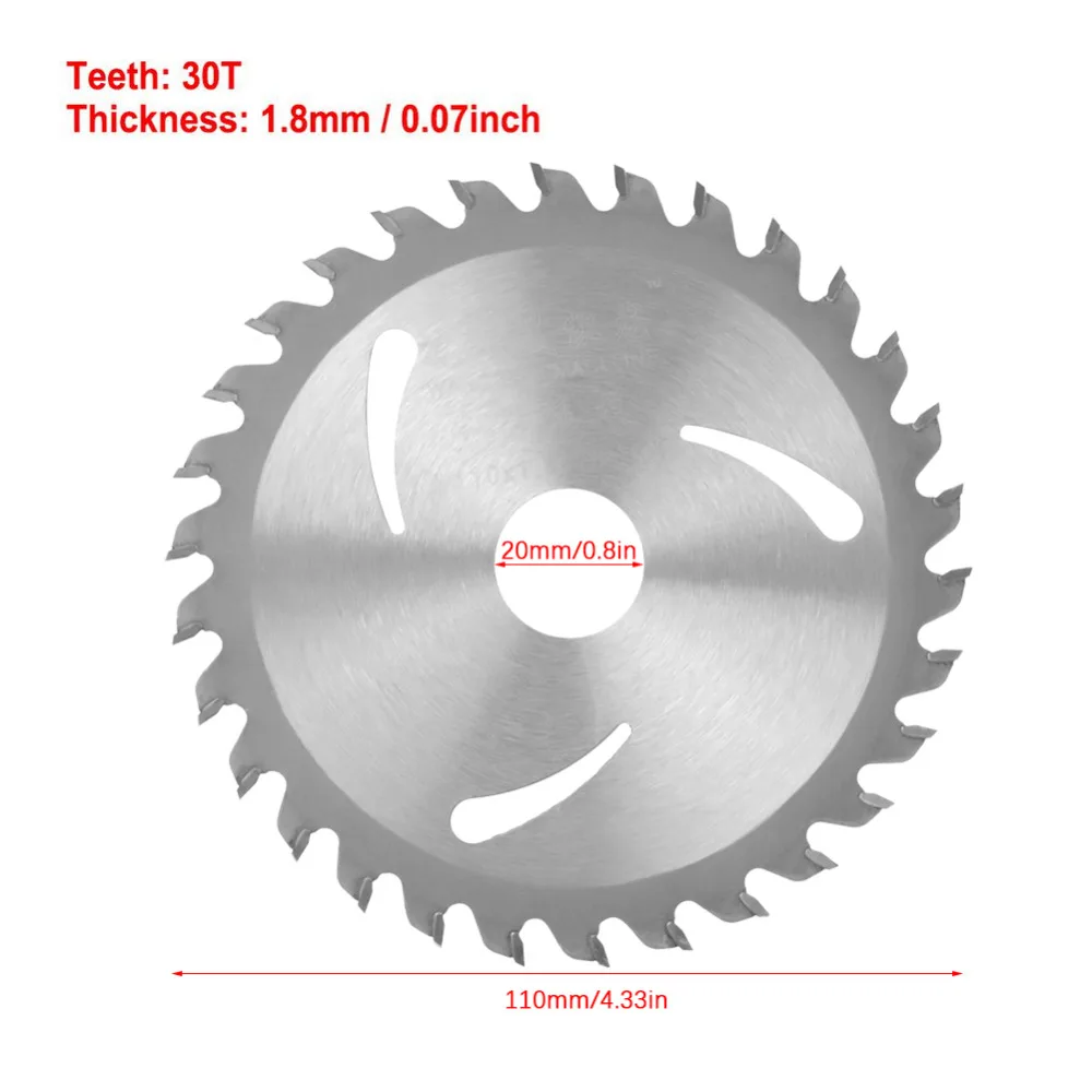 110 мм x 20 мм x 1,8 мм 30 зубьев твердосплавная циркулярная пила резец древесины инструменты