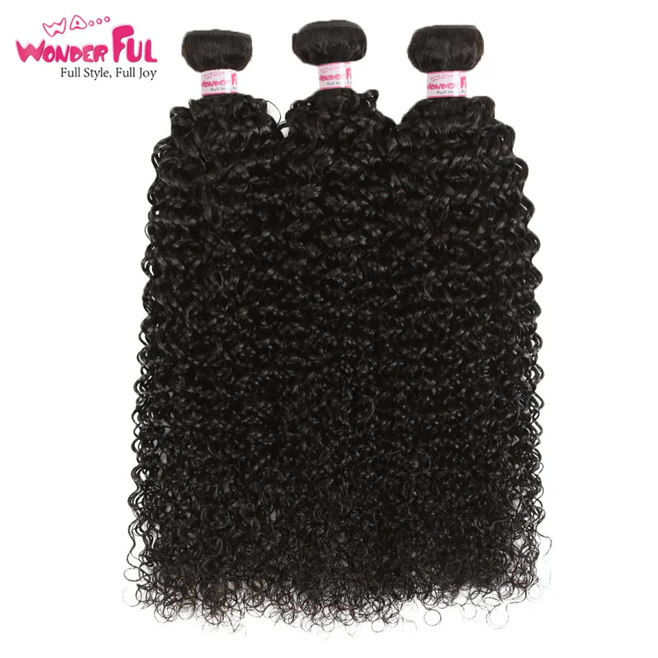 Чудесные малайзийские кудрявые вьющиеся волосы волна пучки не Реми 3 Связки сделка 100% вьющиеся волосы натуральные волосы плетение пучков