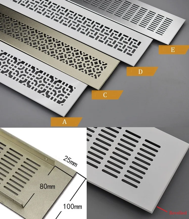 Premintehdw Aluminum Air Vent Ventilator Grille For Closet Shoe