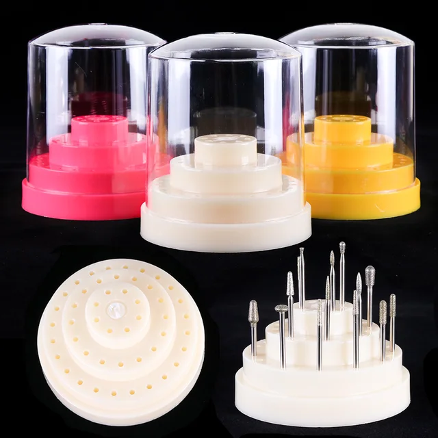 Aliexpress.com : Buy Colorful Acrylic Nail Drill Bit Cutter Storage Box