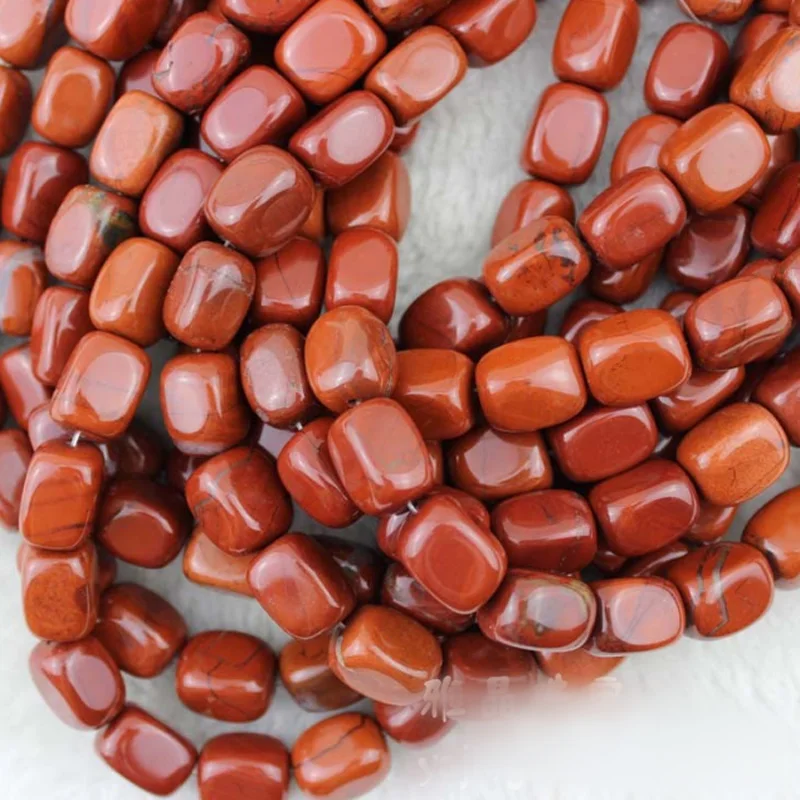 Natural Red stone beads Red Natural Redstone corner square spacer beads