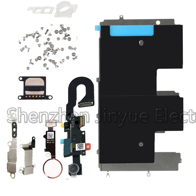 

HOUSTMUST Full Set Parts For iphone 8 LCD Display Repair Parts Front Camera Ear Speaker Plate home button for iphone 8 plus