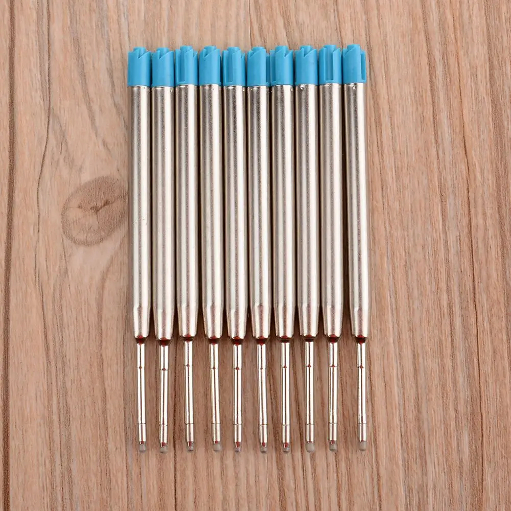 

1/5PC metal Ballpoint pen refills Office school stationery gifts pen DIY refills pen Blue sale Promotional PEN Gift Free ship