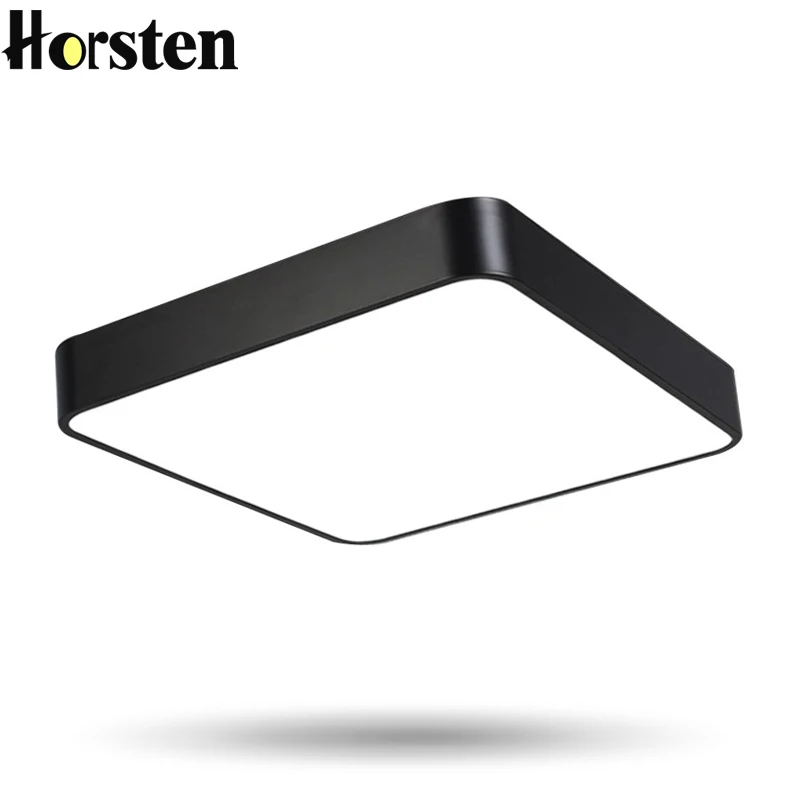

Horsten Modern Minimalism Square LED Ceiling Light Simple Black White Color Ceiling Lamp For Bedroom Kitchen Balcony Office 220V