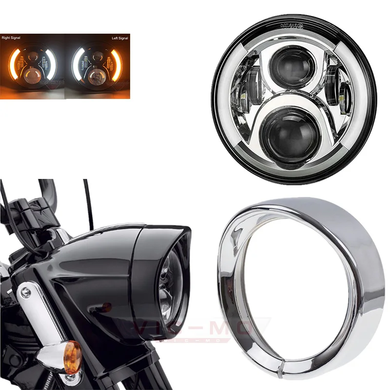 Buy 7 Inch Forward Driving Headlamp Trim Ring Visor