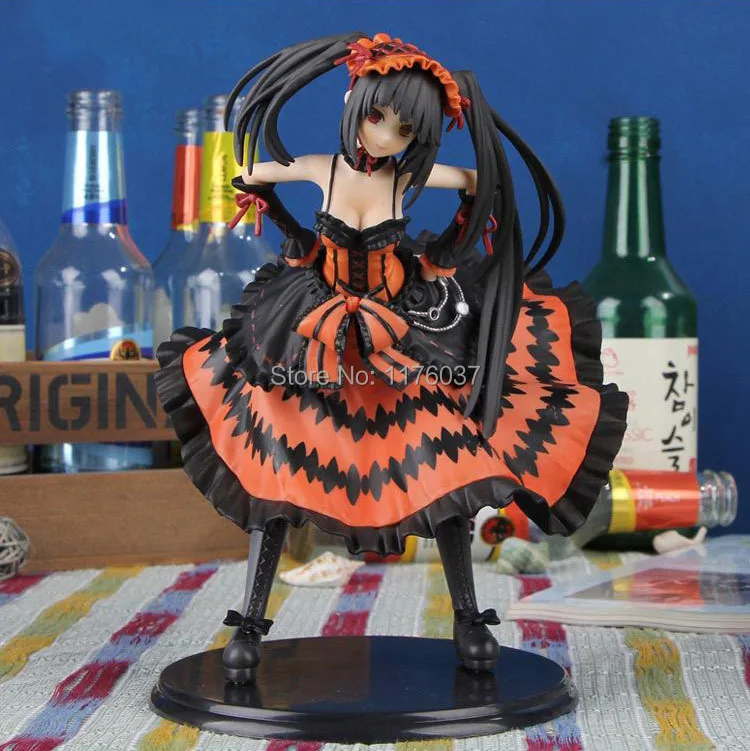 

Vogue Anime Novel Date A Live Kurumi Tokisaki Nightmare Sexy 21CM PVC Figure Toys New Loose