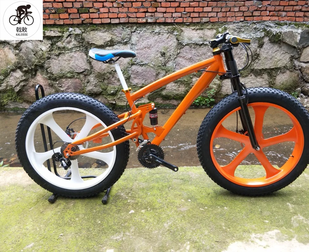 Best Kalosse  26*4.0 tires Beach bike Microshift   3X10S  fat bike  30 speed ,  Hydraulic brakes  17inch  mountain bike 1