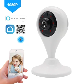 

1080P WiFi Camera 2MP CCTV IP Wireless Network Security Camera Motion Detection Support Amazon Alexa Echo Google Home