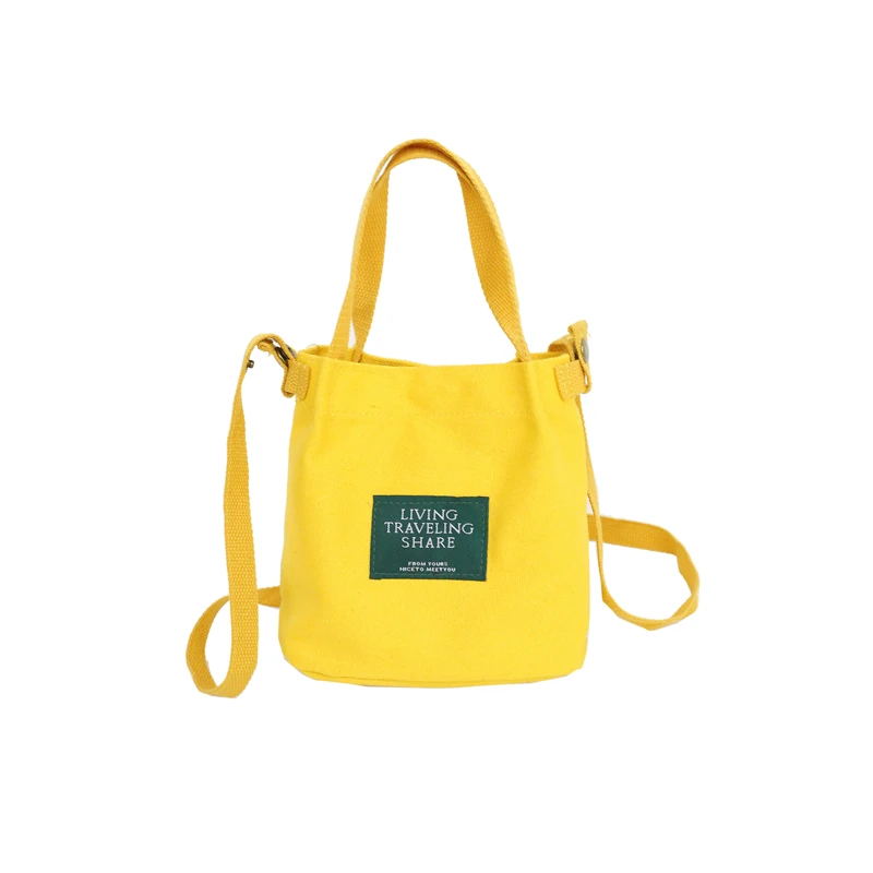 Women's Canvas Bucket Bag Casual Messenger Bag For Girls Designer Crossbody Bag