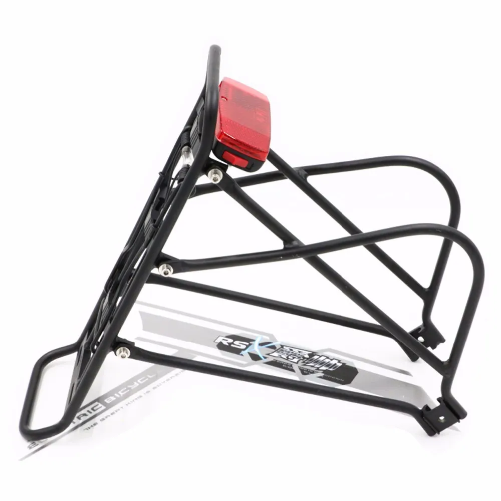 Cheap Aluminium Alloy Electric Bicycle Luggage Carrier with Taillight 24inch 26inch Rear Rack Adjustable Mountain Road Bike Accessorie 2