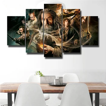 

DIY Diamond Painting Cross Stitch Kit Full Diamond Embroidery 5D Square Diamond Mosaic Home Decor Lord of the rings 5pcs HD027