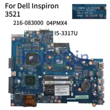 KoCoQin Laptop motherboard For Dell Inspiron 15R 3521 5521 I5-3317U Mainboard CN-04PMX4 04PMX4 VAW00 LA-9104P SR0N8 216-083000
