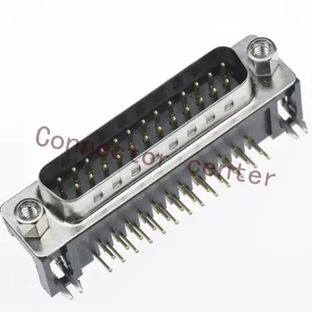 

High Quality D-SUB DB DR Connector Right Angle 25PIN 2-ROW Male Gold Planted 1U DSUB Jack