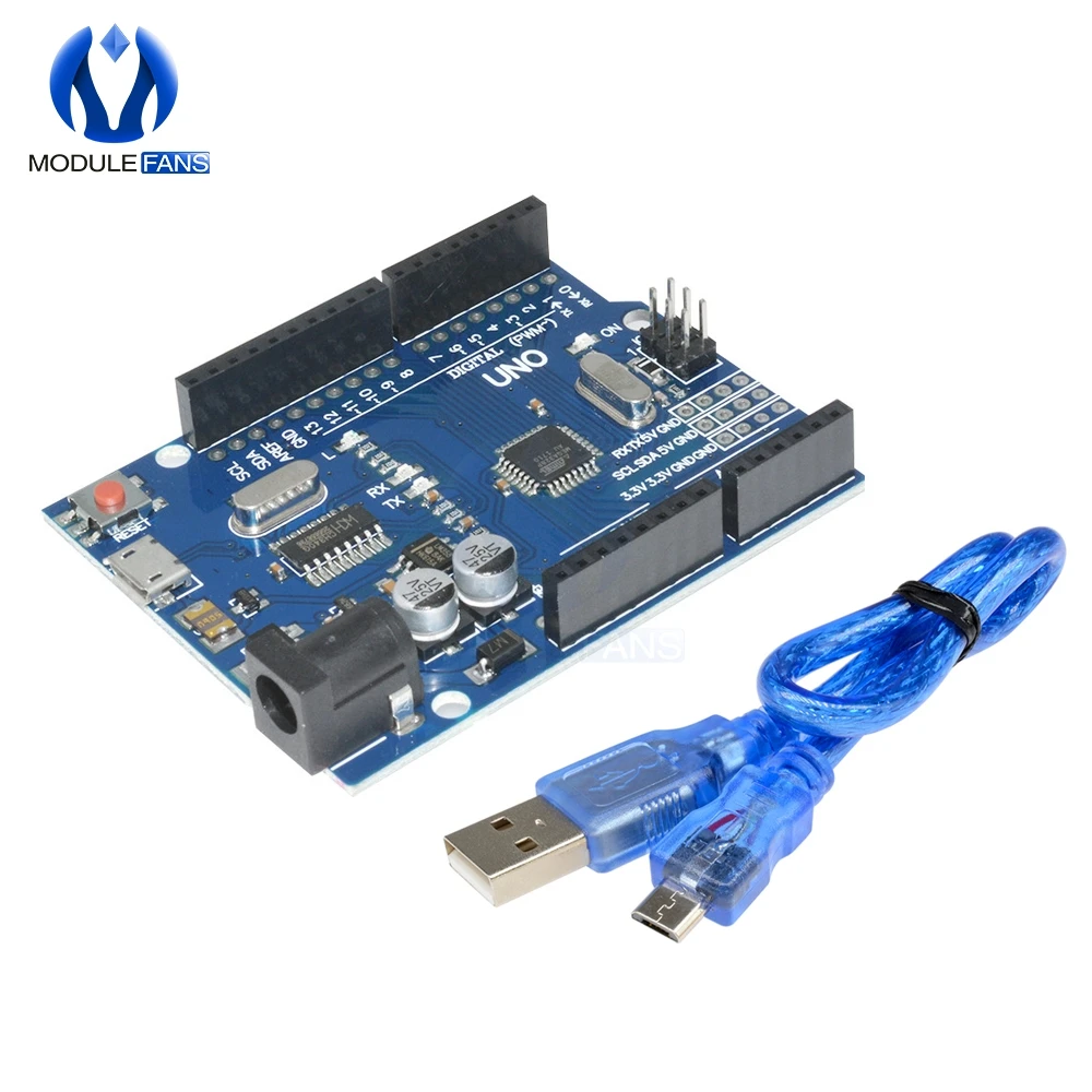 

Cool Version UNO R3 CH340G MEGA328P UNO R3 ATMEGA328P AU Compatible CH340 Micro USB DIY Kit With USB Cable