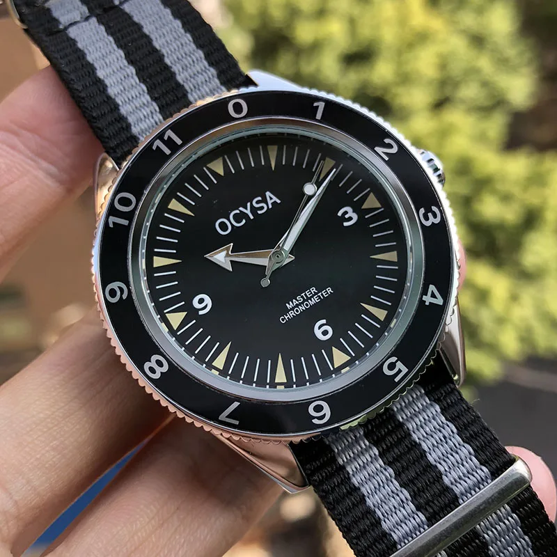 Luxury Brand Men's Wristwatches 007 300 Master 41mm Quartz NATO Strap