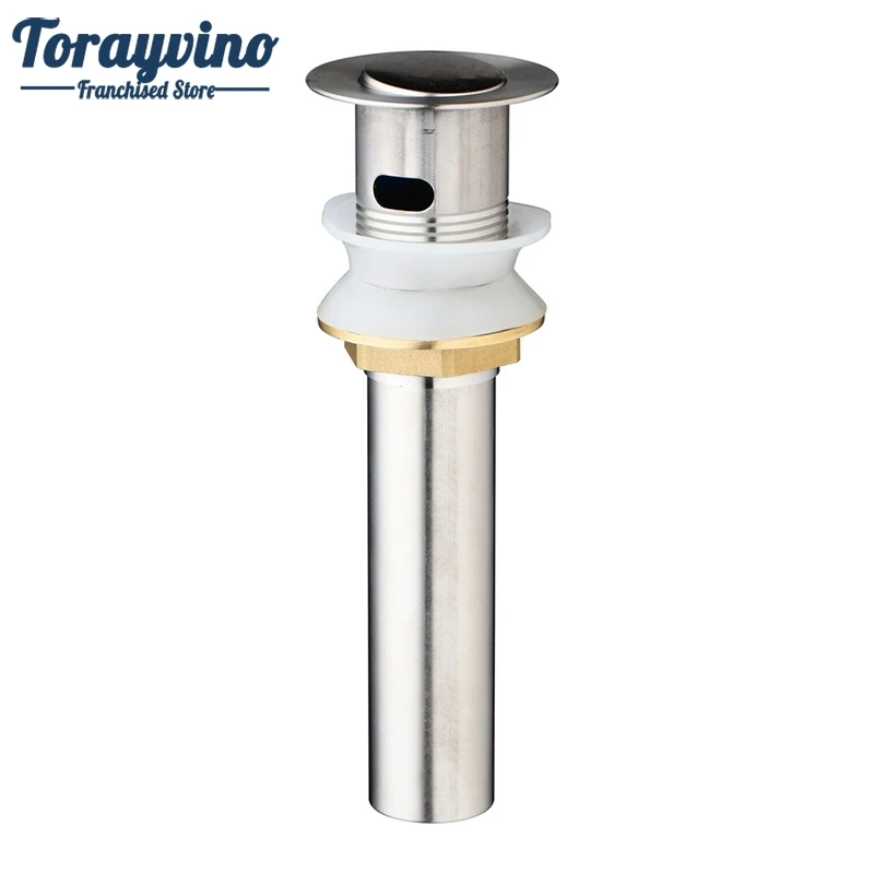 Sink Pop Up Drains Nickel Brushed Bathroom/Kitchen Sink Pop DrainsNew