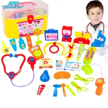 RCtown 30 шт. для врача для Медсестры Медицинский комплект Детская ролевая игрушка «Доктор» костюм с чехлом для мальчиков и девочек zk30