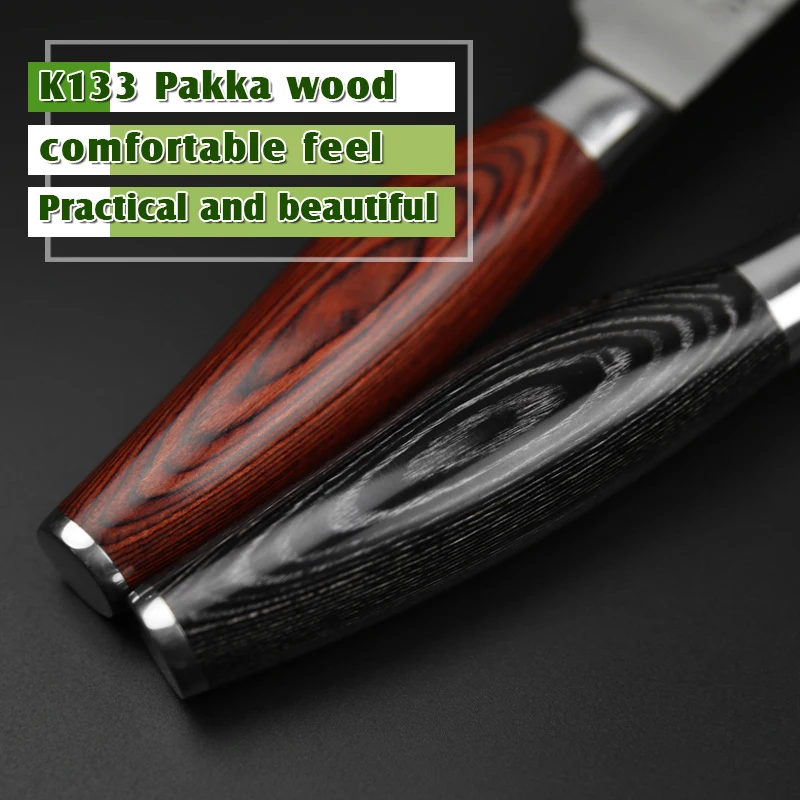 XINZUO 10 ''Тесак Ножи 10Cr15CoMoV высокоуглеродистая Дамасская сталь отличный кухонный нож для суши сашими Pakka деревянная ручка