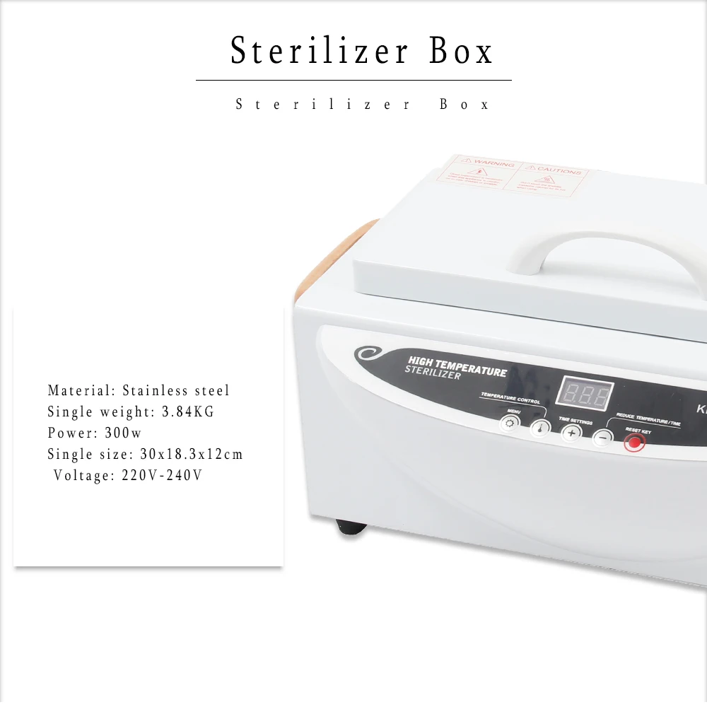 Disinfection Cabinet High Temperature UV Sterilizer Box Nail Art Tool Sterilizer Box With Hot Air Manicure Tools EU Plug 220V Disinfection Cabinet High Temperature UV Sterilizer Box Nail Art Tool Sterilizer Box With Hot Air Manicure Tools EU Plug 220V