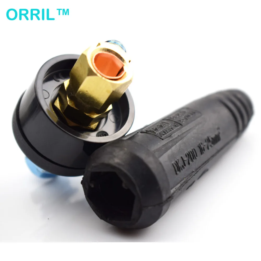 1 пара быстроразъемный Кабельный соединитель штепсельная вилка и сварочный