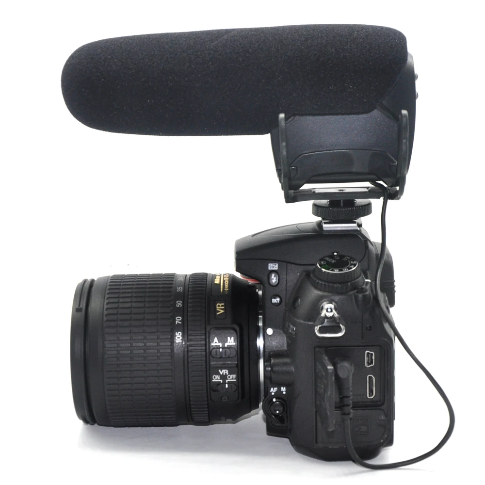 Видео компактный на камеру фотография интервью супер-кардиоид для Canon Nikon Lumix sony DJI Osmo, Pentax, samsung DSLR камеры