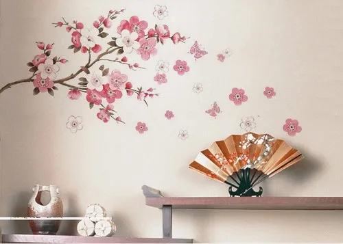 diy removable sakura flower bedroom vinyl decal art decor wall