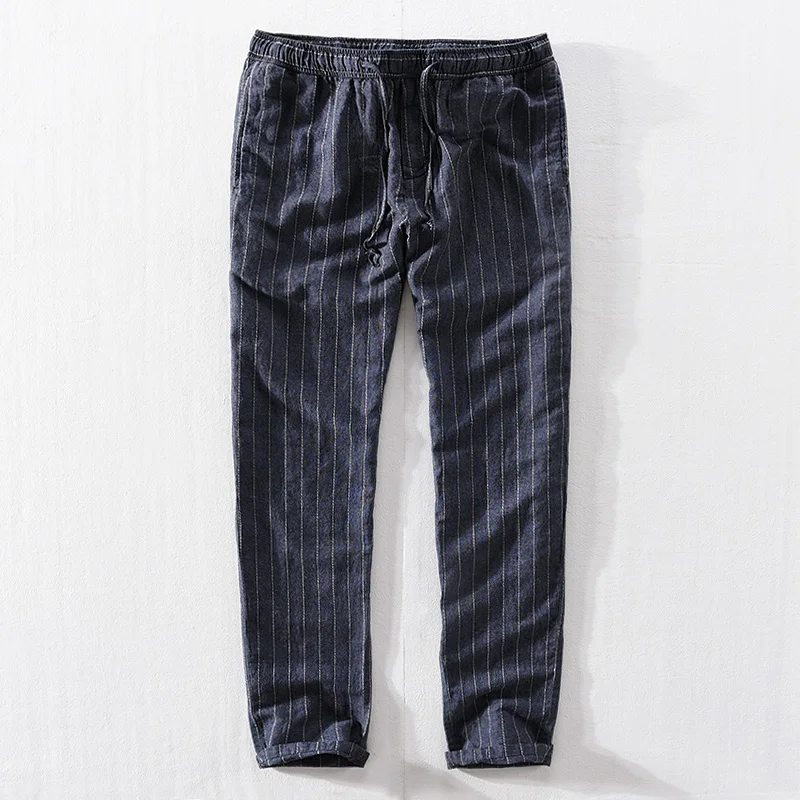 mens casual striped pants